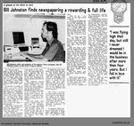 Bill Johnston finds newspapering a rewarding & full life