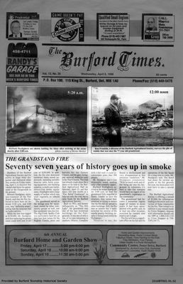 Seventy seven years of history goes up in smoke
