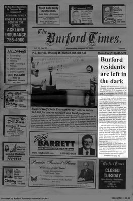 Burford residents left in the dark