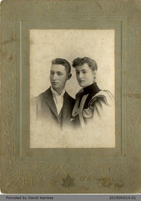 Framed Photograph of Maud and Bert Rosebrugh