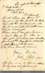 Letter to George Foster and Sons from John Robertson