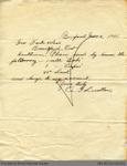 Letter to George Foster and Sons from A. G. Ludlow