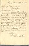 Letter to George Foster and Sons from Thomas McCosh