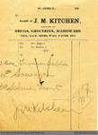 Receipt to George Foster and Sons from J.M. Kitchen