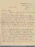 Letter to William Clarke from Florence Clarke