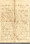 Letter to William Clarke from Auntie Ada Mason