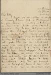 Letter to William Clarke from Vera Clarke