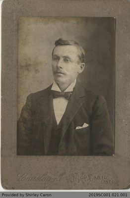 Framed Photograph of a Man in a Studio, Paris