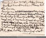 Letter to George Foster and Sons from Robert Harbottle