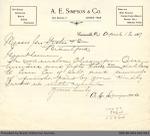 Letter to George Foster and Sons from the Simpson Brothers