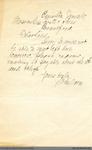 Letter to George Foster and Sons from J.W. Hilborn