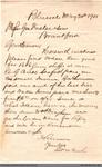 Letter to George Foster and Sons from Thomas McCosh