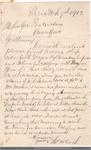 Letter to George Foster and Sons from Thomas McCosh