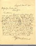 Letter to George Foster and Sons from Thomas McCosh