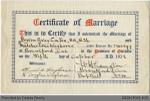 Marriage certificate for Byron Gray Linton & Madeline Lena Waghorne