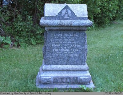 Frederick, Isabel (Patterson), Almar, Herbert E., Christina, Kenneth Axon