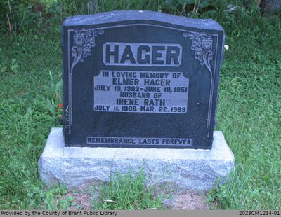 Elmer and Irene (Rath) Hager; John Hager Coats; Marie Edith Hager; Nora Annetta Hager and Joseph Armand Daignault