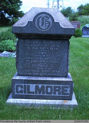 Thomas, Ann, and Thomas G. Gilmore