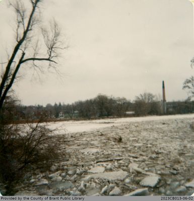 Photograph of Paris from a Riverbank