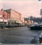 Photograph of Storefronts along Grand River Street