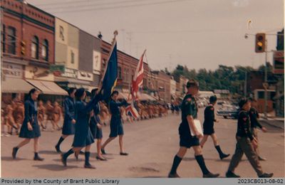 Photograph of a Parade on Grand River Street Paris