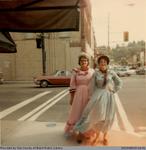 Photograph of Two Women on the Corner of Grand River Street and William Street
