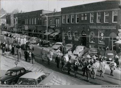 Photograph of a Parade down Grand River Street, Paris