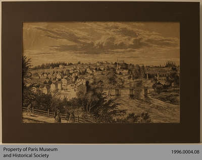 Lithograph View of the Lower Town, c. 1870s