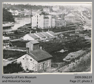 View of Paris from East Side of Dundas St. Bridge, c. 1875