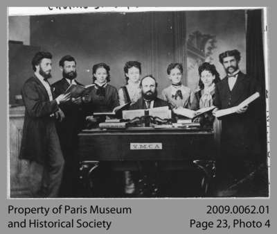 YMCA Choral Society in Paris, On, c. 1890