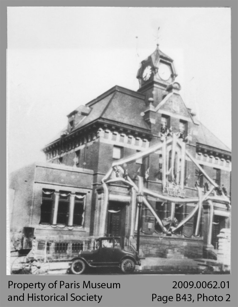 Paris Post Office Decorated for Confederation's Diamond Jubilee, 1927