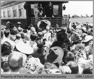 King George VI and Queen Elizabeth Greeting Parisians, June 7, 1939