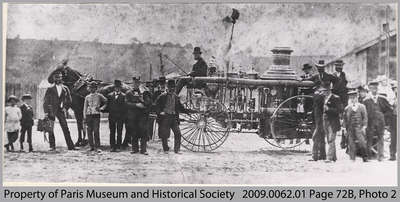 Paris Fire Brigade Steamer, 1878