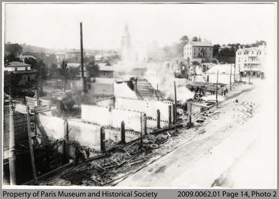 Aftermath of Paris Great Fire, 1900