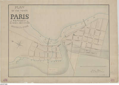 Plan of the Town of Paris, 1847