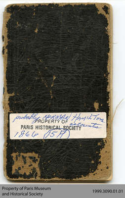 Hiram Capron or Norman Hamilton Miniature Account Book, 1866-68