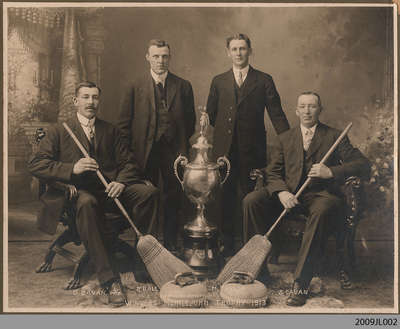 Harriston Bonspiel Curlers, Trophy Winners, 1913