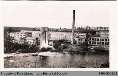 Penmans No. 2 Mill seen from Mill-Race, 1922