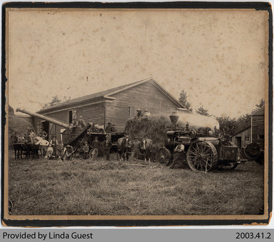 Threshing in Mount Pleasant, c. 1905