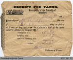 Township of Brantford Tax Receipt, 1887