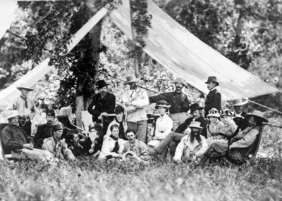 Custer Hunting Party with William Winer Cooke, 1875