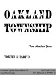 Oakland Township: Two Hundred Years - Volume 4 (Part I)