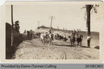 Workers building Highway 24 near Perry German's Farm