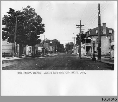 King Street, Burford, east from Post Office, c. 1923-24