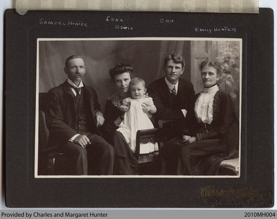 Samuel Gordon Hunter Family Portrait, 1903, Scotland, Ontario