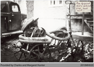 19th Century Scotland Fire Department Equipment, Scotland, Ontario, 1951