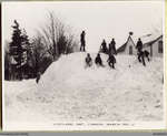 Children Playing in Snowdrift, Scotland, Ontario