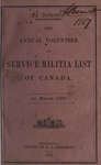 The Annual Volunteer and Service Militia List of Canada, 1st March 1867