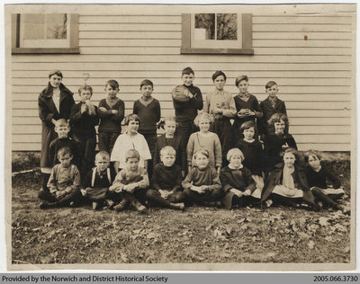 Valley School Class Photo, 1924-1925