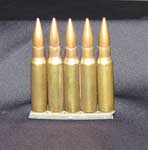 Ammunition - 5 cartridges on a clip